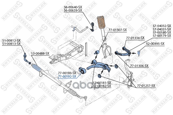 фото Сайлентблок stellox 7700192sx
