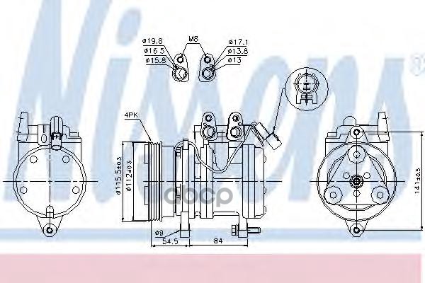 

Компрессор кондиционера Nissens 89263