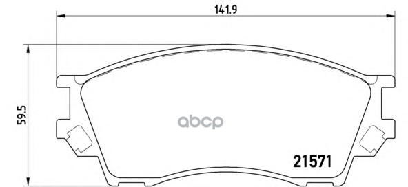 

Комплект тормозных колодок brembo P49019