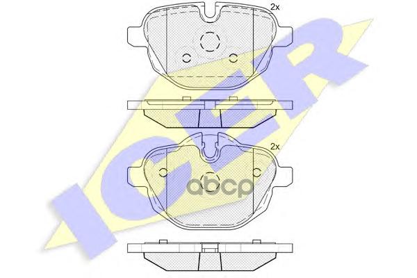 

Комплект тормозных колодок ICER 182004