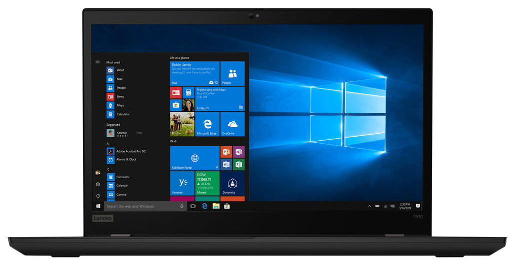 фото Ноутбук lenovo thinkpad t590 (20n4000brt)