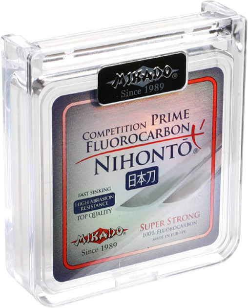 фото Леска монофильная mikado nihonto fluorocarbon prime 0,14 мм, 30 м, 1,45 кг