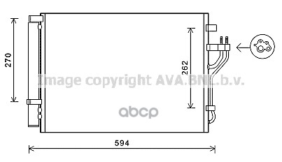 фото Радиатор кондиционера ava quality cooling hy5280d