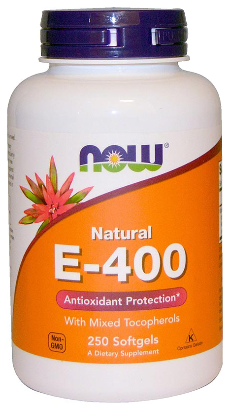 NOW E-400 Natural D-Alpha Tocopheryl 250 капсул