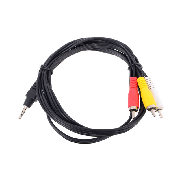 фото Кабель telecom 3rca - jack 3.5 1,5м black (tav4545)