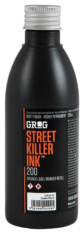Заправки для маркеров Grog Street killer Death Black 200 мл