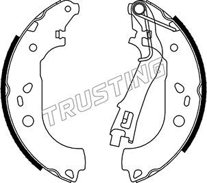 

Комплект тормозных колодок TRUSTING 034.122