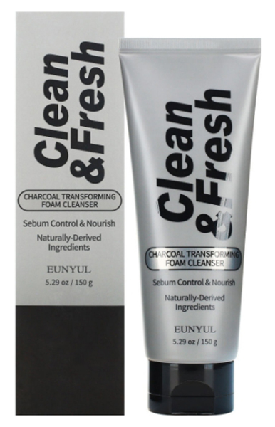 фото Пенка для умывания eunyul clean&fresh charcoal transforming foam cleanser 150 г