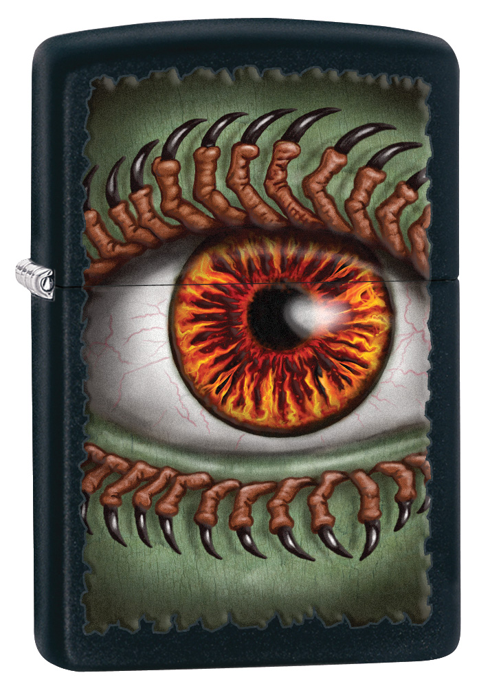 

Бензиновая зажигалка Zippo Monster Eye Black Matte, Черный;разноцветный, Monster Eye