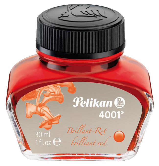 Чернила Pelikan 301036 стеклянный флакон красные 1шт
