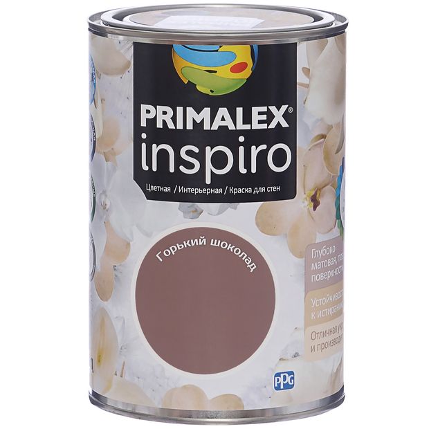 Краска Primalex Inspiro, горький шоколад, 1 л