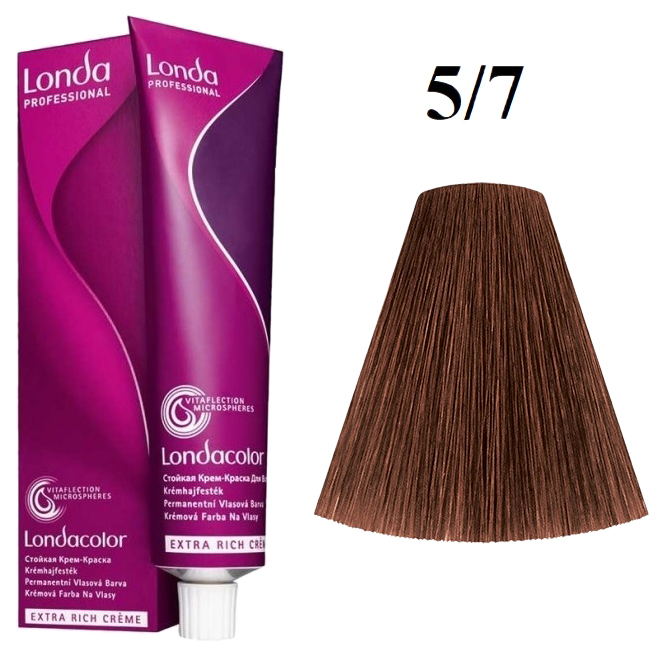 Купить Краска для волос Londa Professional 5/7 Светлый шатен коричневый 60 мл