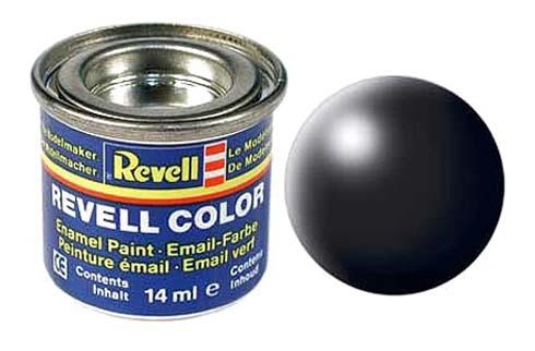 фото Эмалевая краска черная рал 9005 шелково-матовая revell