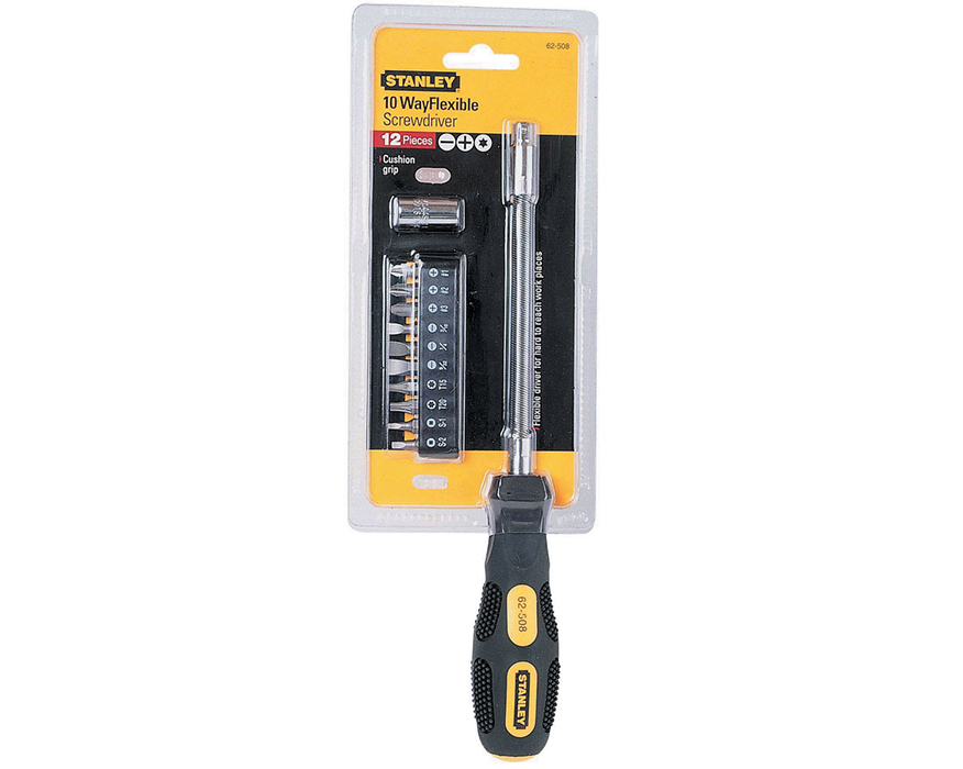 

Наборная отвертка с насадками Stanley 0-62-508 с гибк.стерж.+12 вст. (РН. T, SW, шлиц), 0-62-508