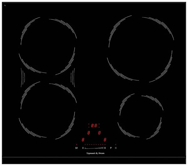фото Встраиваемая варочная панель индукционная zigmund & shtain cis189.60 bk black