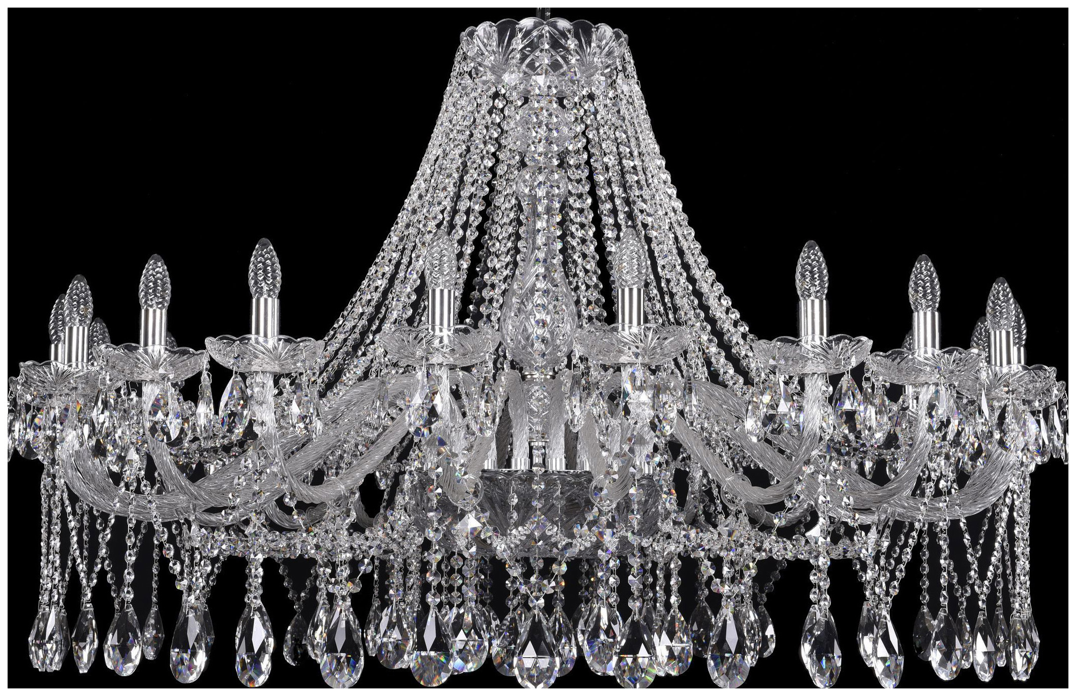 фото Люстра подвесная bohemia ivele crystal 1413/20/460/ni