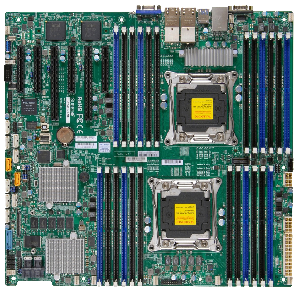 

Материнская плата Supermicro X10DRI-LN4 (MBD-X10DRI-LN4+-O), X10DRI-LN4