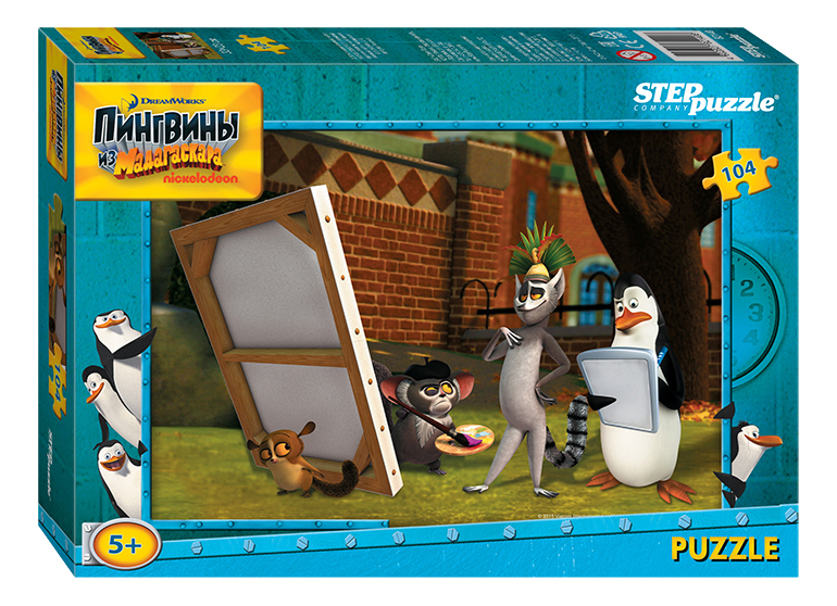 

Пазл Step Puzzle 104 детали, Пингвины из Мадагаскара