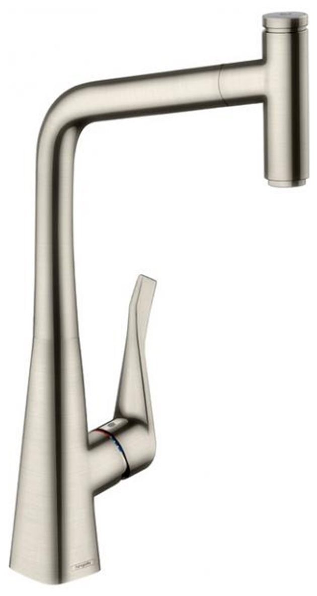 фото Смеситель для кухонной мойки hansgrohe metris select 14884800 хром