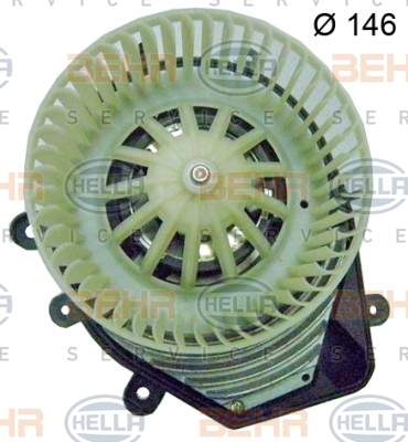 

Двигатель моторчика печки Hella 8EW 009 159-081