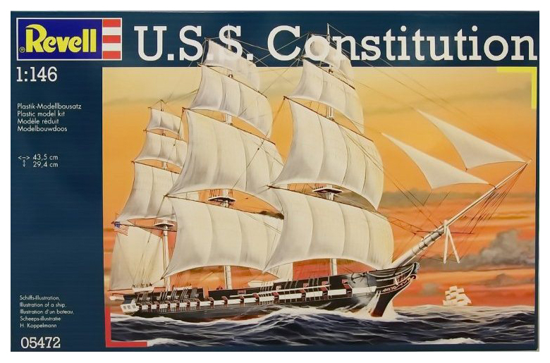 

Модель для сборки Revell 05472 USS Constitution 1:146, 05472 USS Constitution 1:146