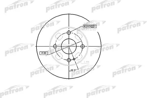 фото Тормозной диск patron pbd4120