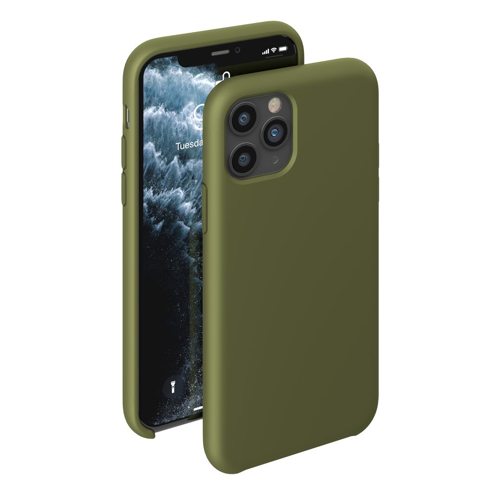 фото Чехол deppa liquid silicone case для apple iphone 11 pro olive