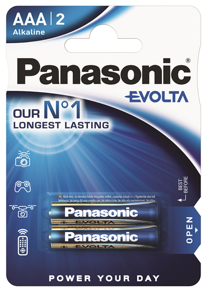 

Батарейка Panasonic Evolta LR03EGE/2BP 2 шт, Panasonic-1