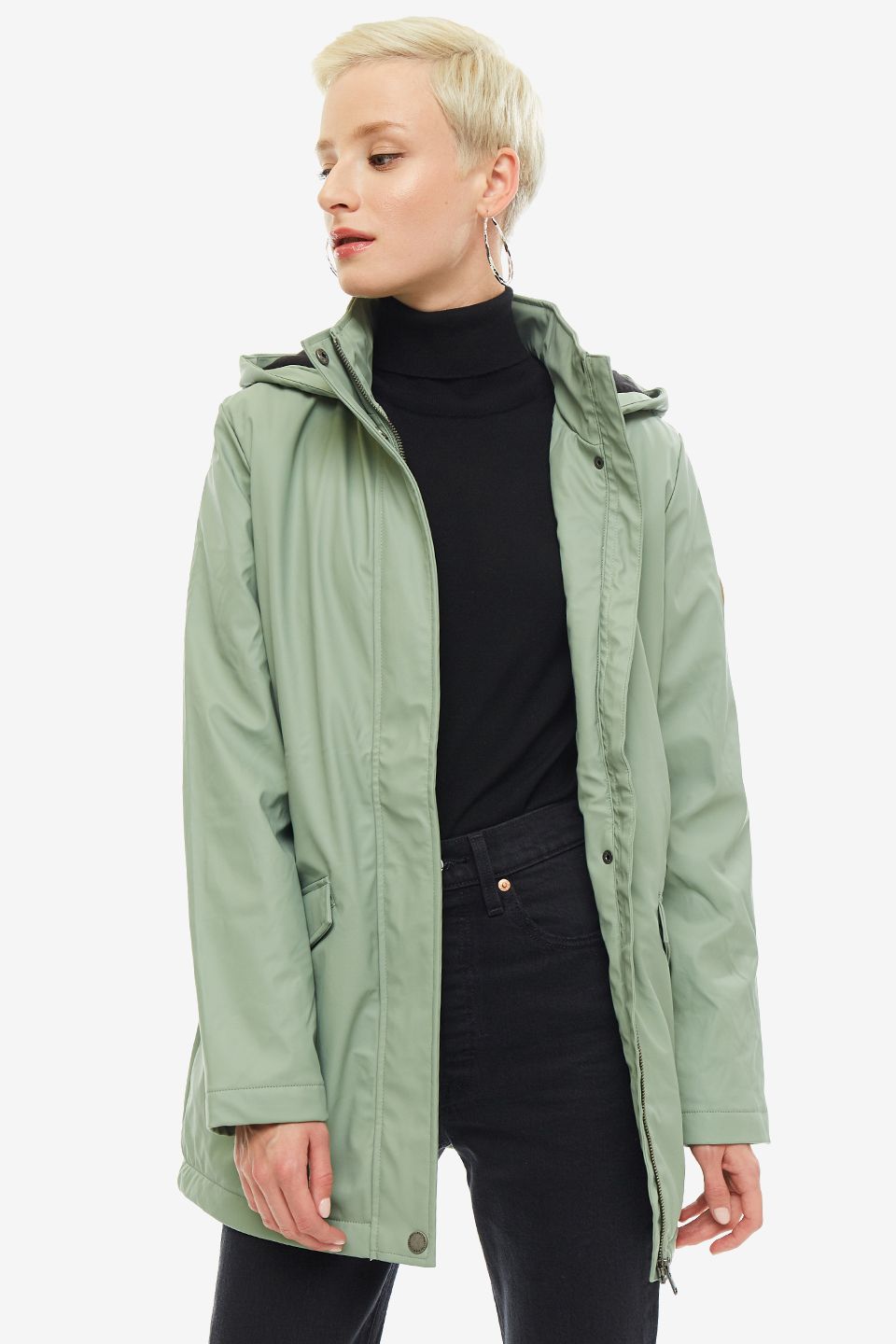 Дождевик женский Roxy ERJJK03328 GJN0 зеленый S