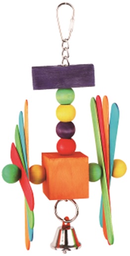 Игрушка для птиц Fauna International Цветные пропеллеры, в ассортименте, дерево, 16,5х10см