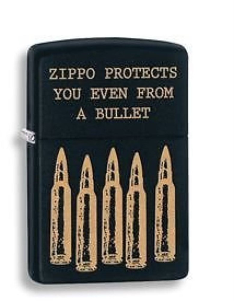 

Бензиновая зажигалка Zippo Bullet 28762 Black Matte, Bullet 28762