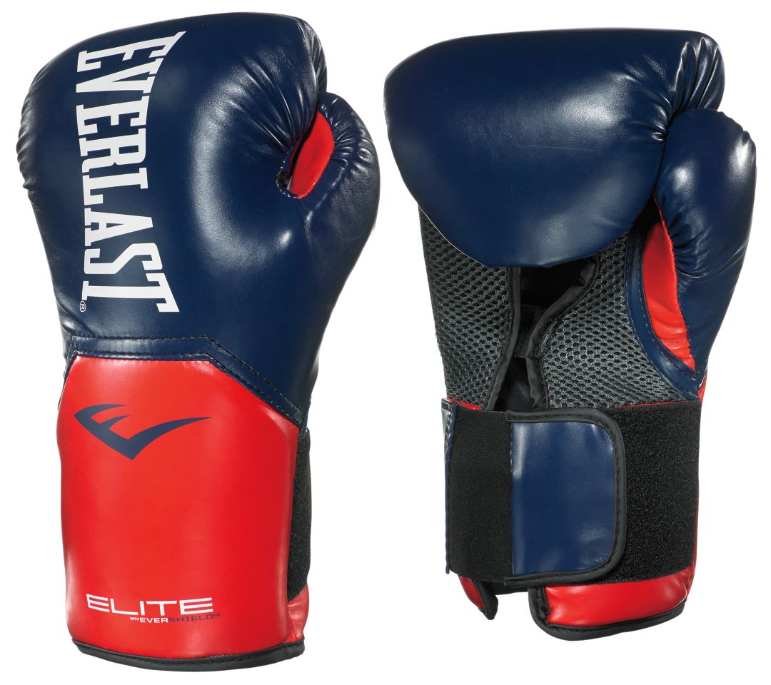 Боксерские перчатки Everlast Elite ProStyle синие, 8 унций