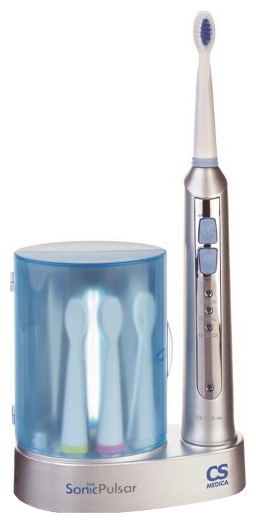 фото Зубная щетка электрическая cs medica sonic pulsar cs-233-uv