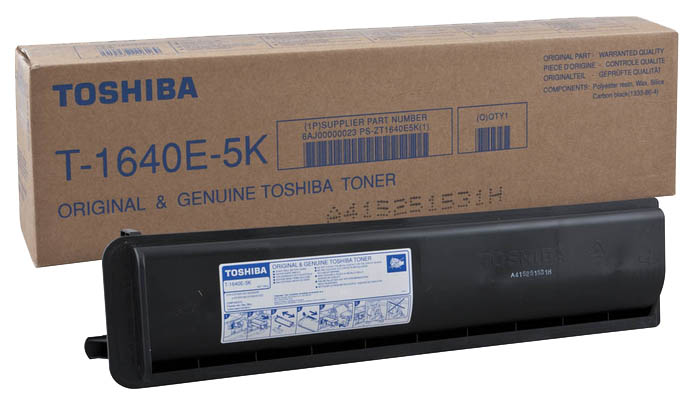 фото Картридж для лазерного принтера toshiba t-1640e5k, черный, оригинал