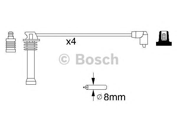 фото Провода высоковольтные bosch 0986357141