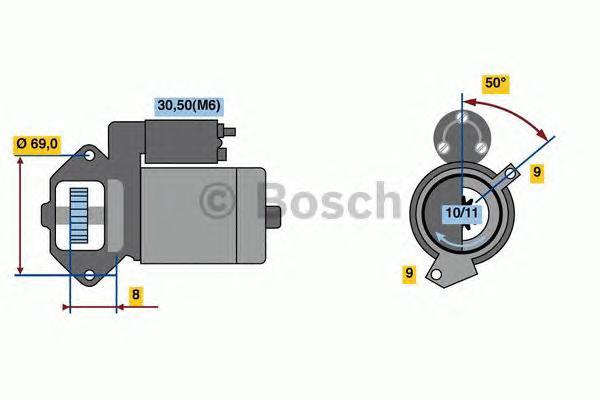 

Стартер BOSCH 0986022670