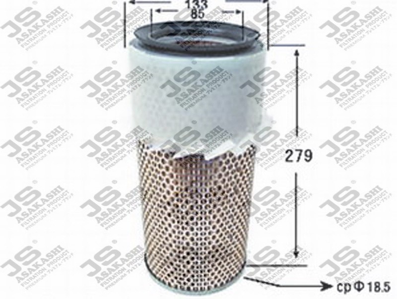 фото Фильтр воздушный двигателя js asakashi a334j