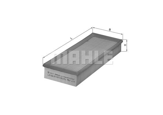 фото Фильтр воздушный knecht lx 106 mahle/knecht