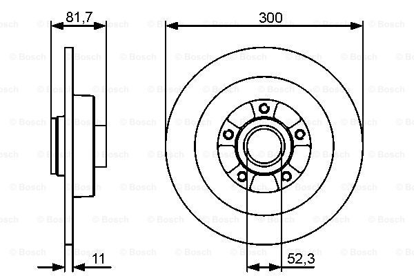 

Тормозной диск BOSCH 0986479446