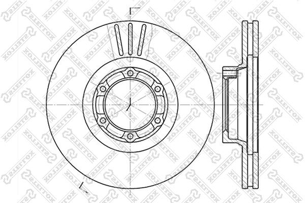 

Тормозной диск Stellox 6020-3905V-SX