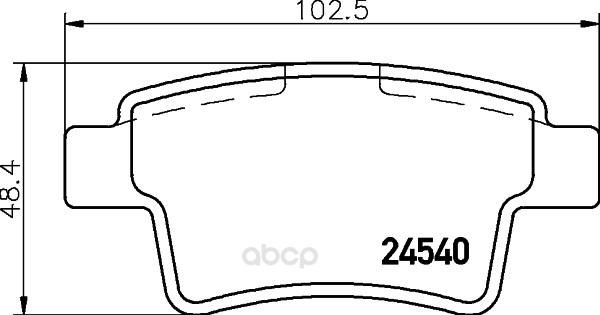 

Комплект тормозных колодок Hella 8DB355013361