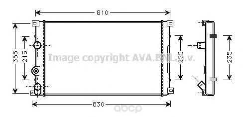 фото Радиатор охлаждения двигателя ava rta2276
