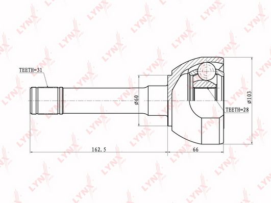 

Шрус LYNXauto CO-5735