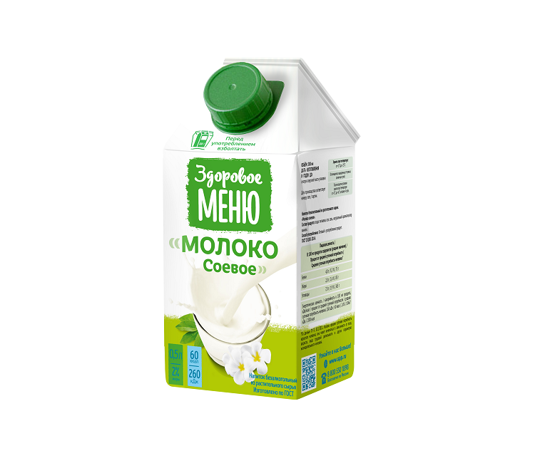 Молоко соевое Здоровое Меню 0.5 л