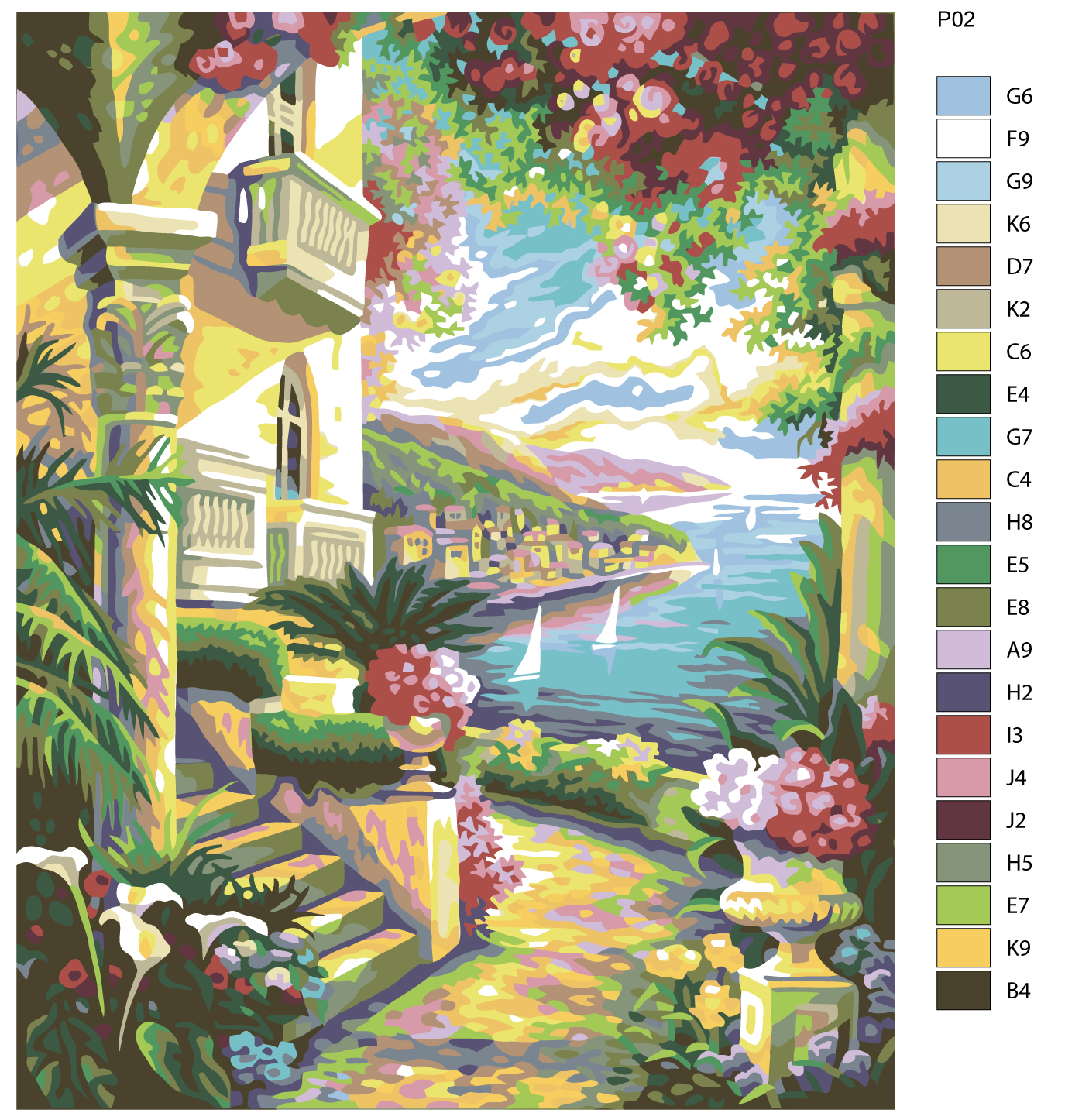 

Картина по номерам, 40 x 50, PP02, PP02