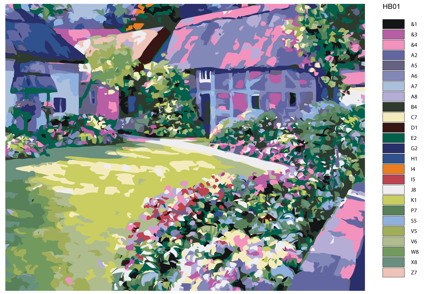 

Картина по номерам, 40 x 50, HB01, HB01