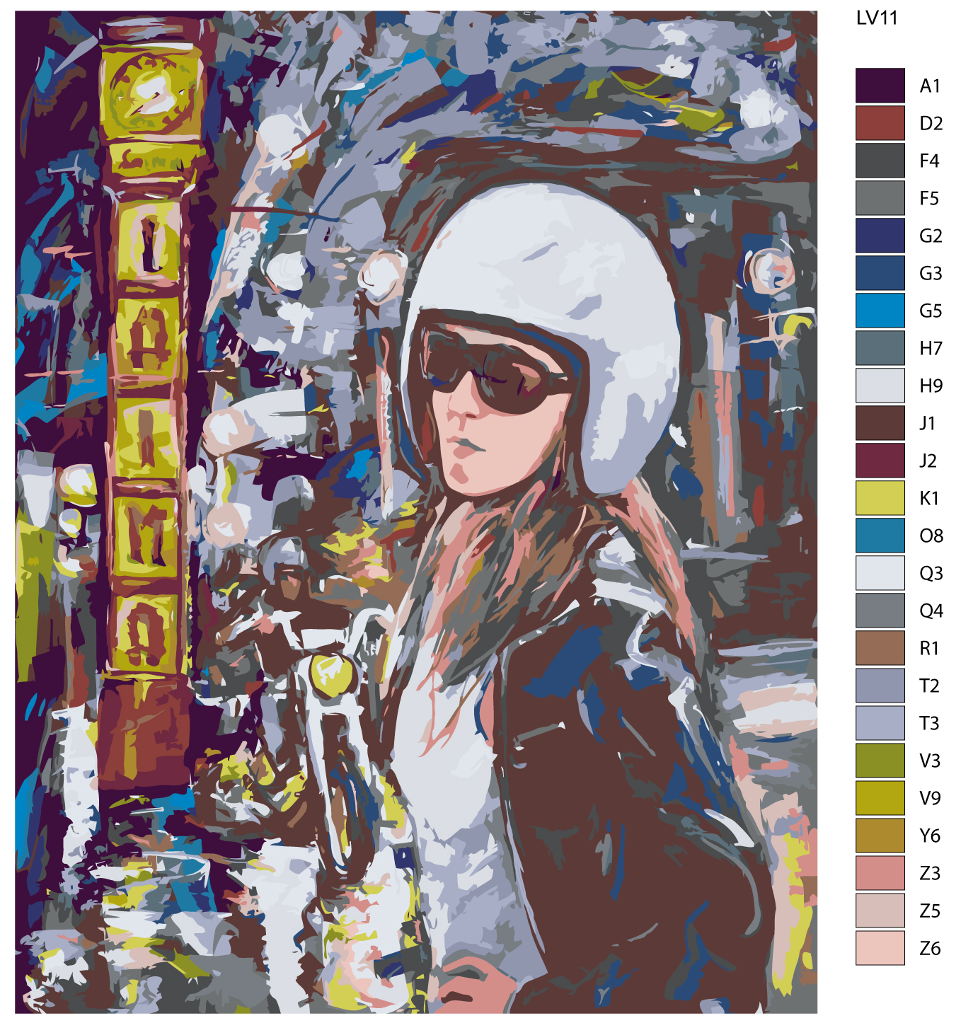 

Картина по номерам, 40 x 50, LV11, LV11