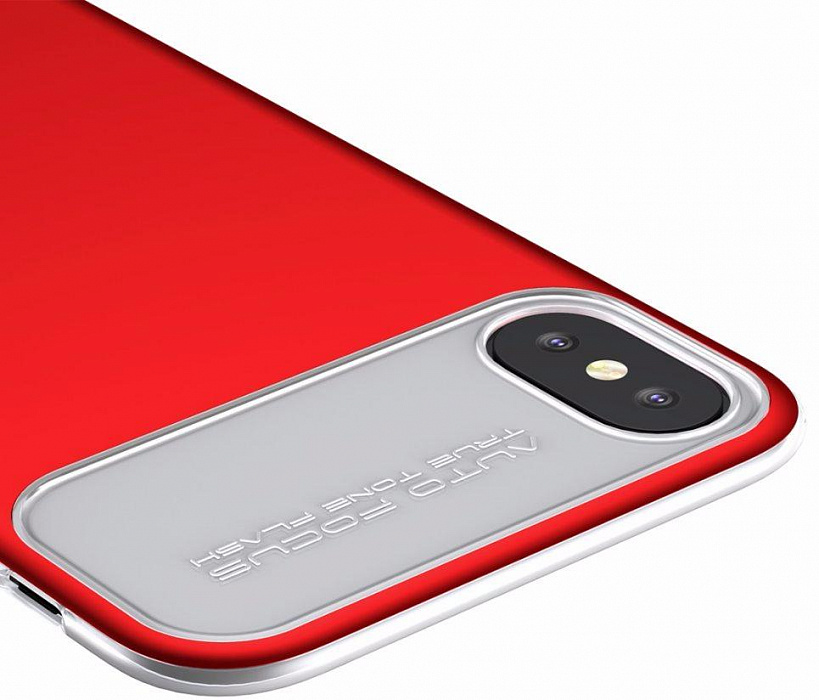 фото Чехол baseus slim lotus case (wiapiphx-qf09) для apple iphone x (red)