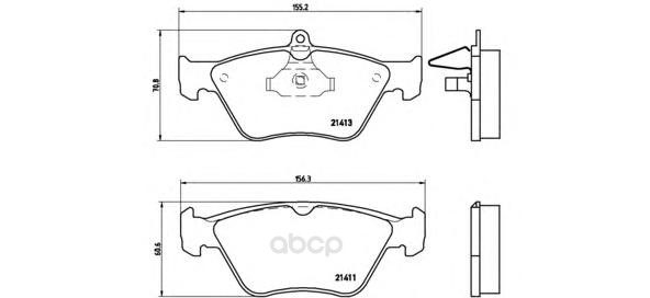 

Тормозные колодки brembo дисковые P59019