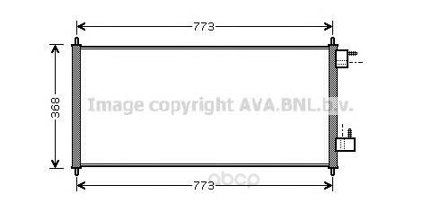 

Радиатор охлаждения двигателя Ava FDA5361
